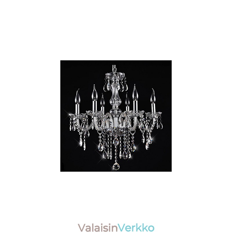Perinteinen klassinen vintage kristallikruunu, galvanoitu kristallikruunu