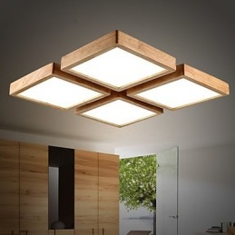Moderni Contemporary Country Mini Style Muut Puu Bambu riippuvalaisin