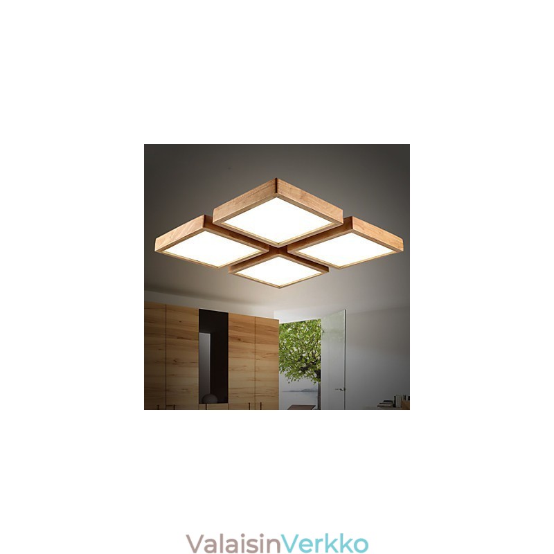 Moderni Contemporary Country Mini Style Muut Puu Bambu riippuvalaisin