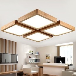Moderni Contemporary Country Mini Style Muut Puu Bambu riippuvalaisin