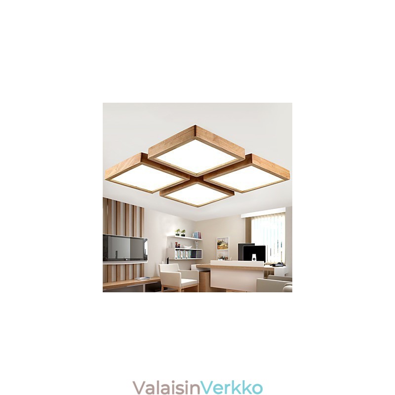 Moderni Contemporary Country Mini Style Muut Puu Bambu riippuvalaisin