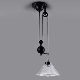 Vintage Pendant Light 1 Light Island Light Foyer riipukset Metal + Galss