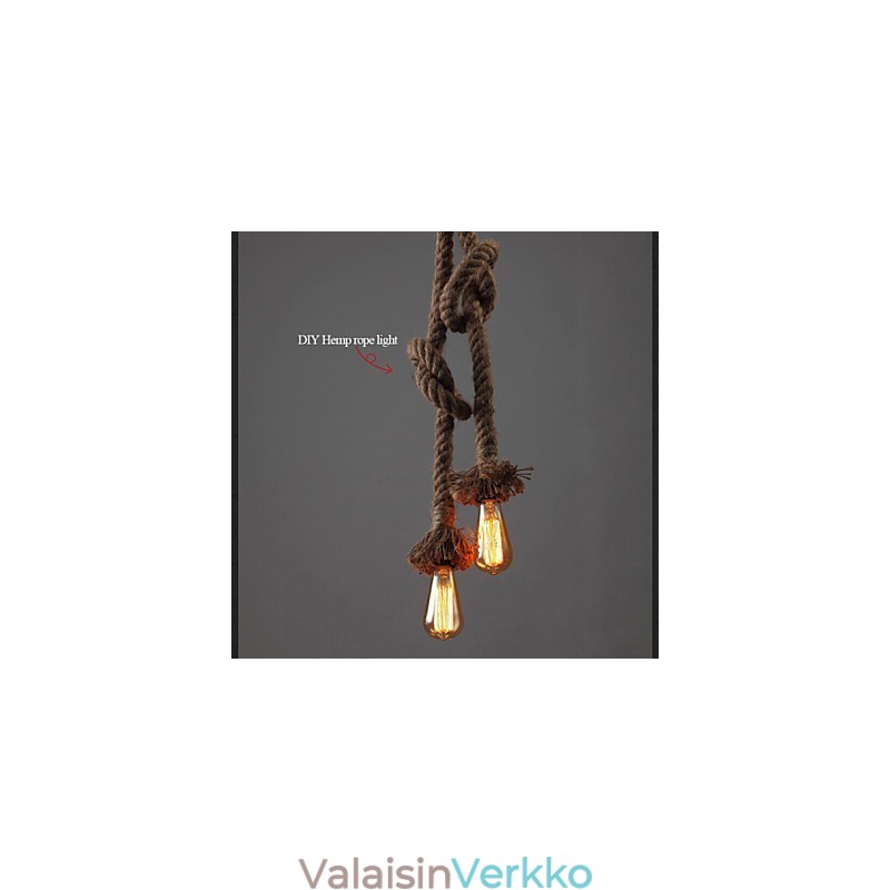1 Kevyt DIY Art hamppuköysi Kevyt luova hamppuköysipisaravalo