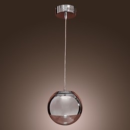 Moderni nykyaikainen Globe Mini-tyylinen kromimetalliriippuvalaisin