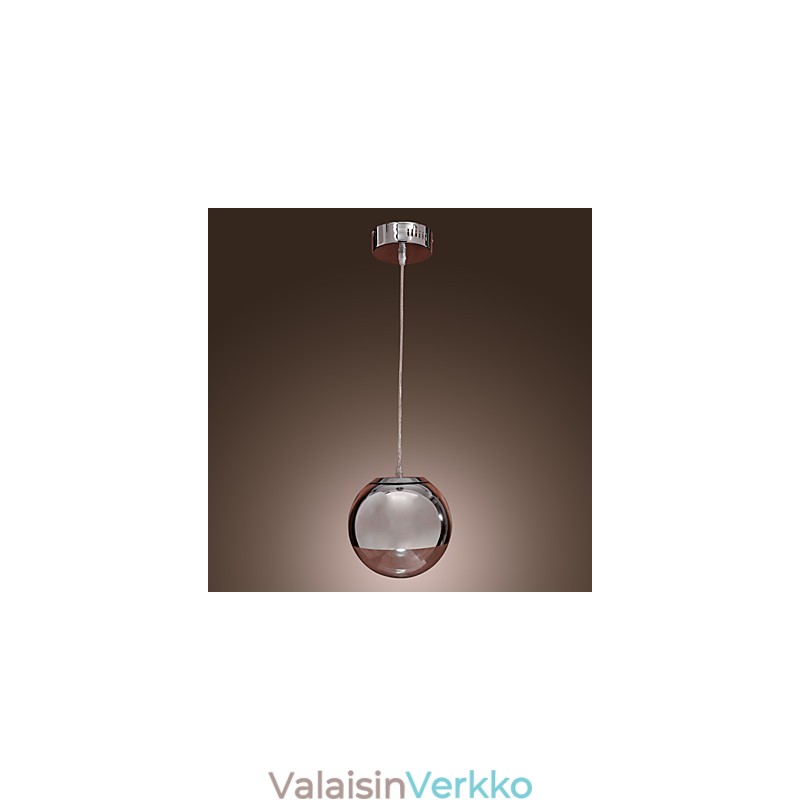 Moderni nykyaikainen Globe Mini-tyylinen kromimetalliriippuvalaisin