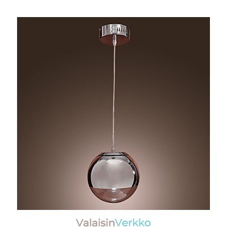 Moderni nykyaikainen Globe Mini-tyylinen kromimetalliriippuvalaisin Moderni nykyaikainen Globe Mini-tyylinen kromimetalliriippuvalaisin