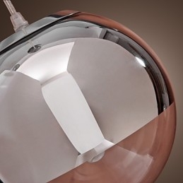 Moderni nykyaikainen Globe Mini-tyylinen kromimetalliriippuvalaisin