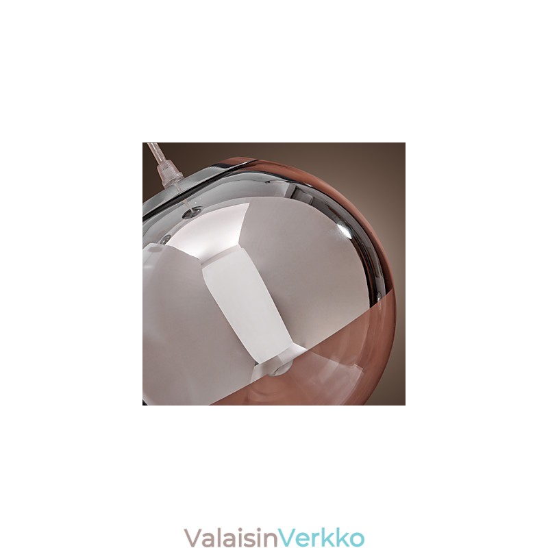 Moderni nykyaikainen Globe Mini-tyylinen kromimetalliriippuvalaisin