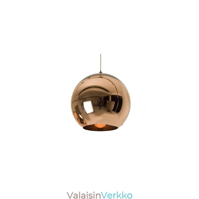 Creative Simple Glass Nordic Retro Galvanoitu palloriippuvalaisin