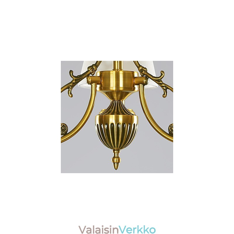 Puhdasvalkoinen moderni nykyaikainen koristeellinen design-riippuvalaisinperhe