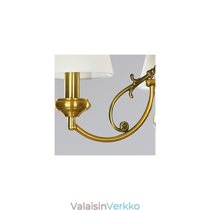 Puhdasvalkoinen moderni nykyaikainen koristeellinen design-riippuvalaisinperhe