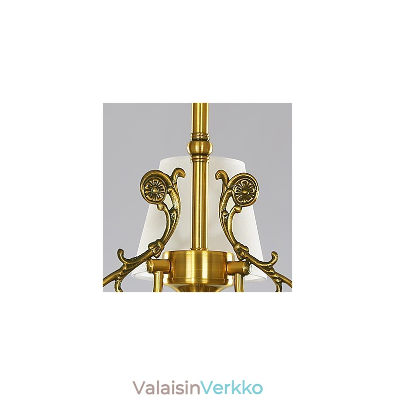 Puhdasvalkoinen moderni nykyaikainen koristeellinen design-riippuvalaisinperhe