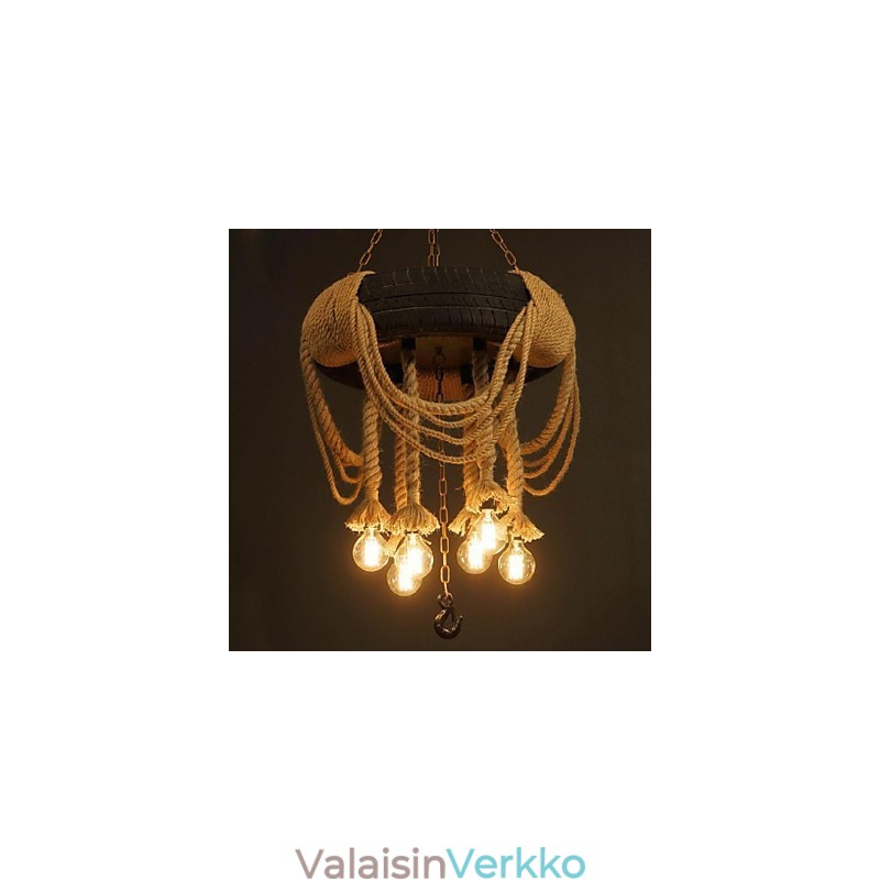 Vintage maalaus muovinen riippuvalaisin