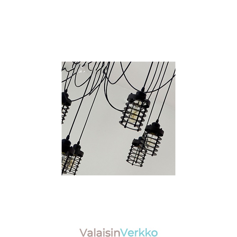 Vintage Edison - Useita säädettävä DIY-kattolamppu Valo riippuvalaisin kattokruunu Moderni tyylikäs teollisuusruokailu