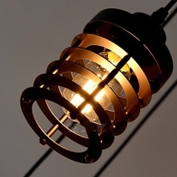 Vintage Edison - Useita säädettävä DIY-kattolamppu Valo riippuvalaisin kattokruunu Moderni tyylikäs teollisuusruokailu
