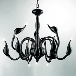 Moderni nykyaikainen kynttilätyylinen galvanoitu metallikattokruunu