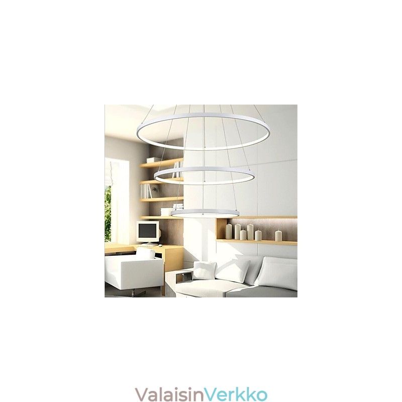 Moderni design riippuvalaisin kolme sormusta