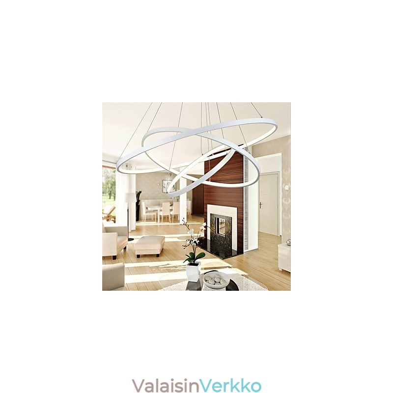 Moderni design riippuvalaisin kolme sormusta