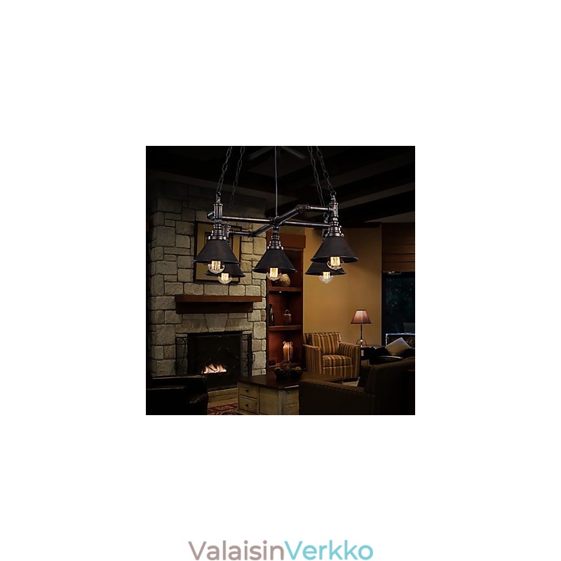 Retro klassiset metalliset kattovalot Yksinkertaiset riippuvalaisimet Cafe-riippuvalaisimet