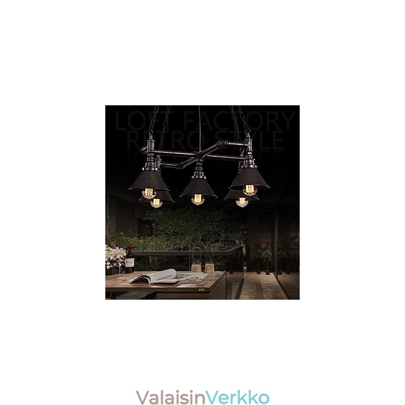 Retro klassiset metalliset kattovalot Yksinkertaiset riippuvalaisimet Cafe-riippuvalaisimet
