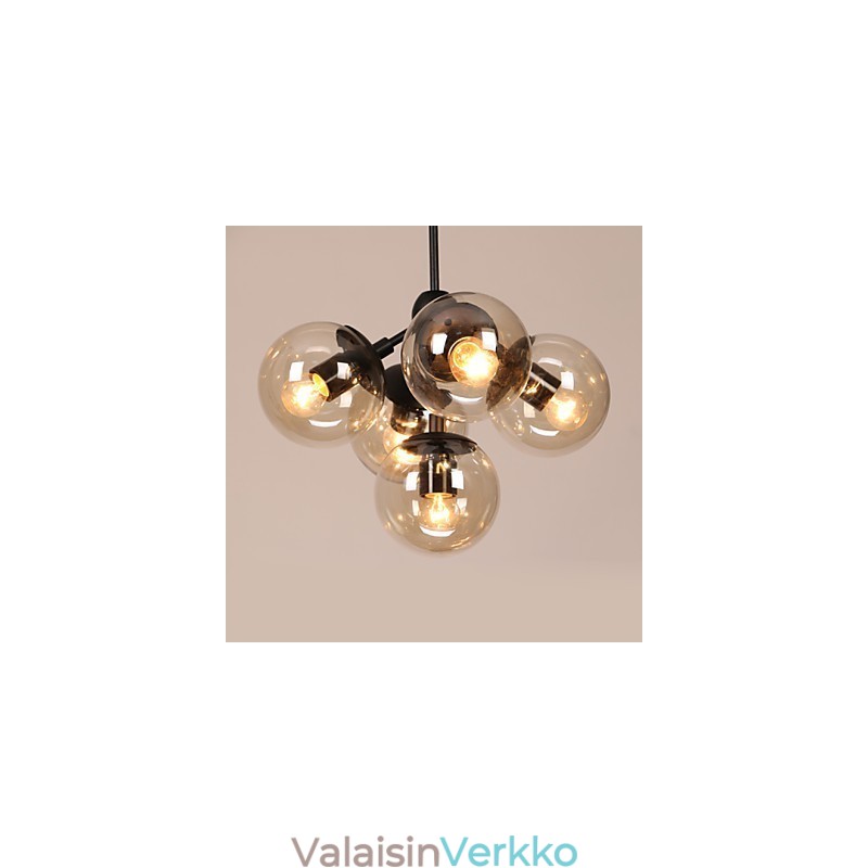 Kattokruunu 5 Valot Lasipallo Valot Retro Outdoors Autotalli Metalli