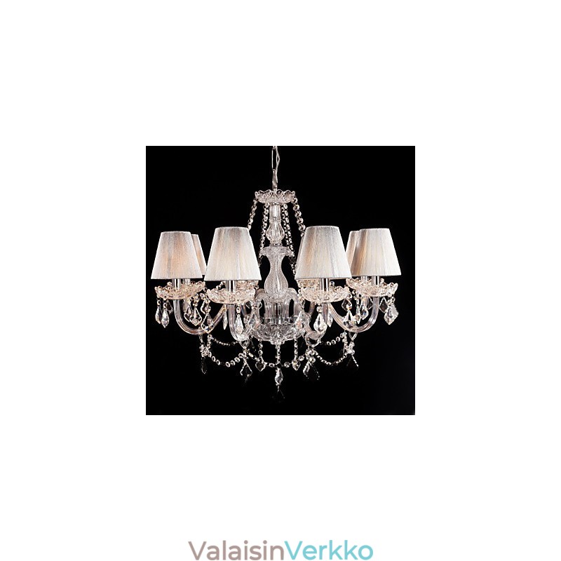Kattokruunu Crystal Luxury Modern Living 8 valoa