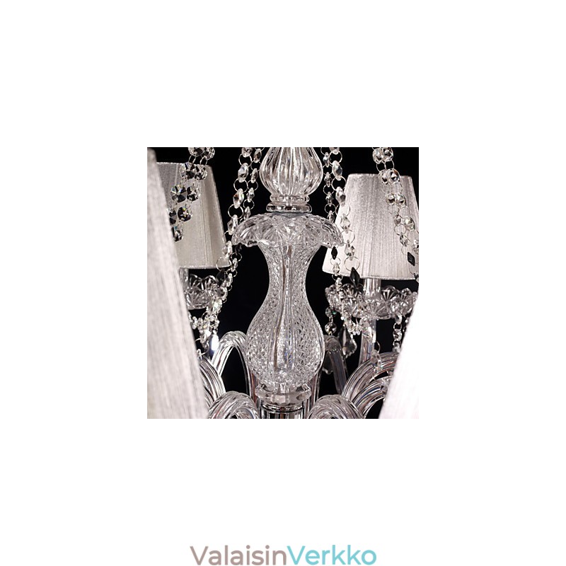 Kattokruunu Crystal Luxury Modern Living 8 valoa