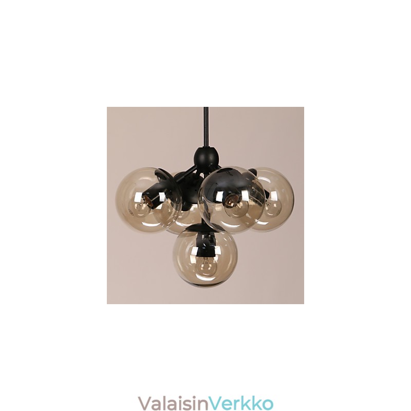 Kattokruunu 5 Valot Lasipallo Valot Retro Outdoors Autotalli Metalli