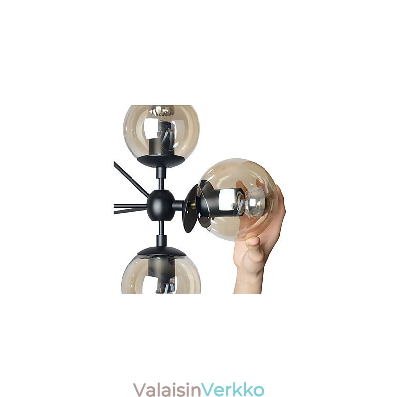 Kattokruunu 5 Valot Lasipallo Valot Retro Outdoors Autotalli Metalli