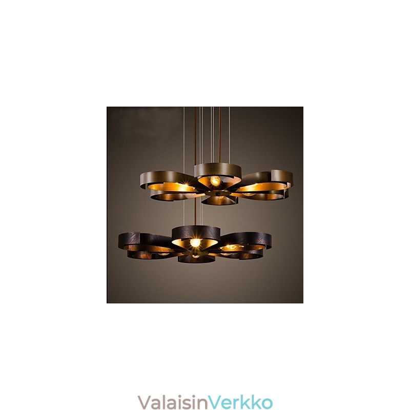 American Country Iron Industrial Wind kukka Riippuvalaisin