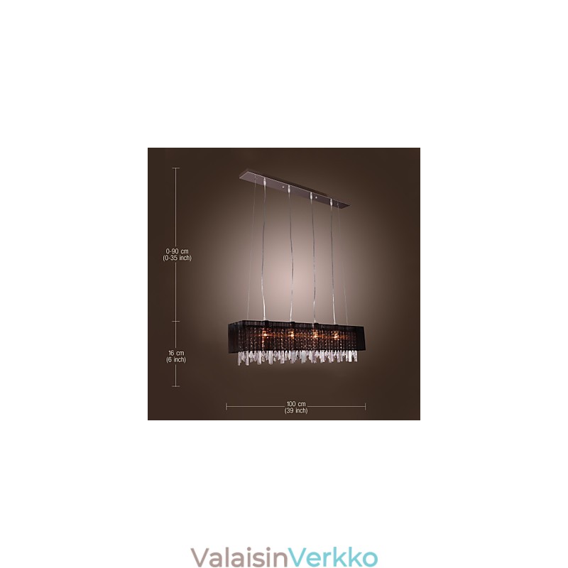 Moderni Contemporary Island Crystal Muut metalliriippuvalaisin