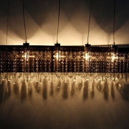 Moderni Contemporary Island Crystal Muut metalliriippuvalaisin