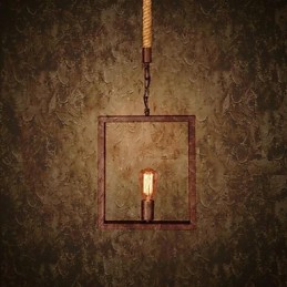 Perinteinen klassinen Rustic Lodge Vintage Retro Country -metalliriippuvalaisin