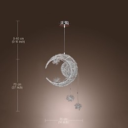 Moderni nykyaikainen Globe Mini -tyylinen galvanoitu metalliriippuvalaisin