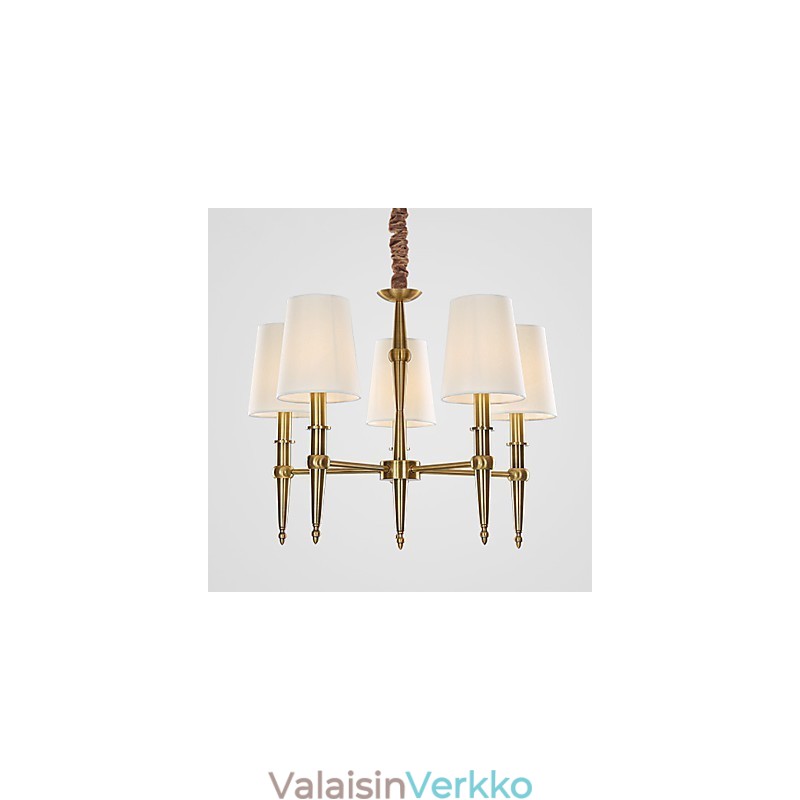 Puhdasvalkoinen moderni nykyaikainen koristeellinen design-riippuvalaisinperhe