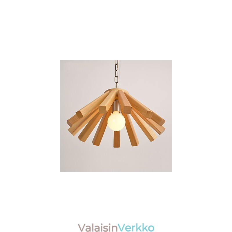Retro Country Wood Bambu-riippuvalaisin