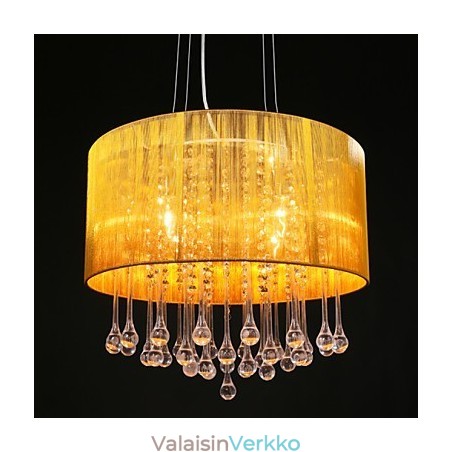 Rumpuriipus moderni 4 valoa käämitys lampunvarjostin kristallikruunu kattokruunu moderni minimalistinen muotoilu Rumpuriipus moderni 4 valoa käämitys lampunvarjostin kristallikruunu kattokruunu moderni minimalistinen muotoilu