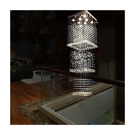 Katto Kristalliriippuvalaisimet Valaistus 8 Valoa Modernit Ylelliset Hopeakatos K9 Kirkkaat Kristallivalaisimet