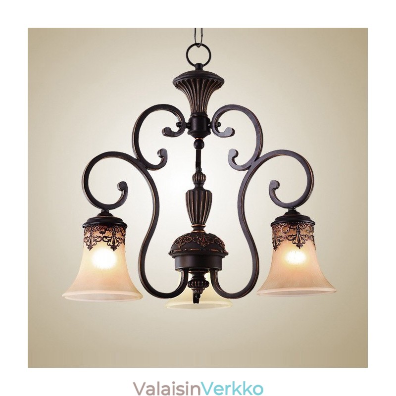 Vintage Country Island maalaus metalli kattokruunu uppoasennus