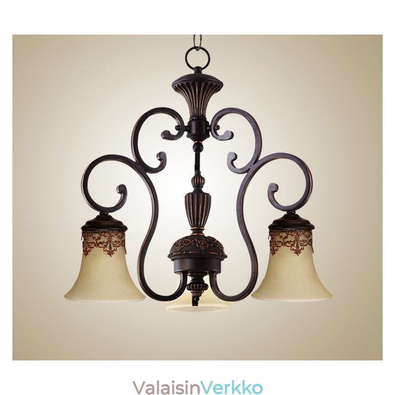 Vintage Country Island maalaus metalli kattokruunu uppoasennus