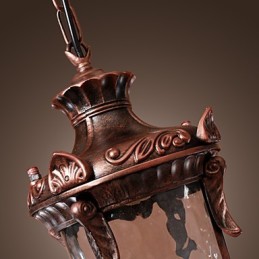 Antiikkivaikutteinen riippuvalaisin 1 valolla