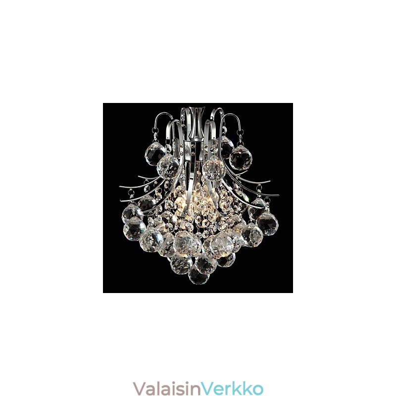Moderni nykyaikainen Crystal Chrome -kattokruunuvalaisin