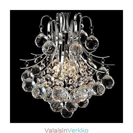 Moderni nykyaikainen Crystal Chrome -kattokruunuvalaisin Moderni nykyaikainen Crystal Chrome -kattokruunuvalaisin