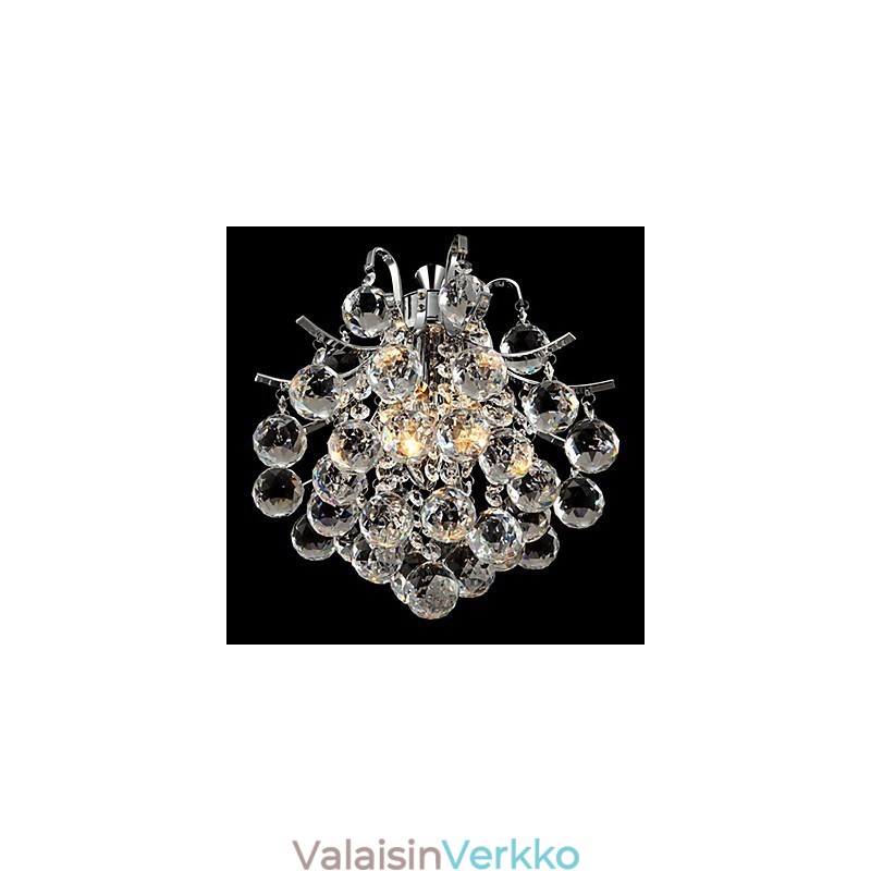 Moderni nykyaikainen Crystal Chrome -kattokruunuvalaisin
