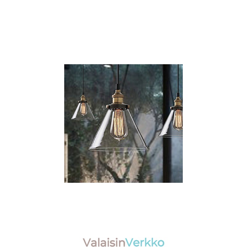 Retro yksinkertainen lasiriipus
