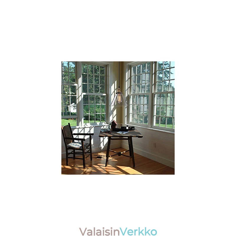 Retro yksinkertainen lasiriipus