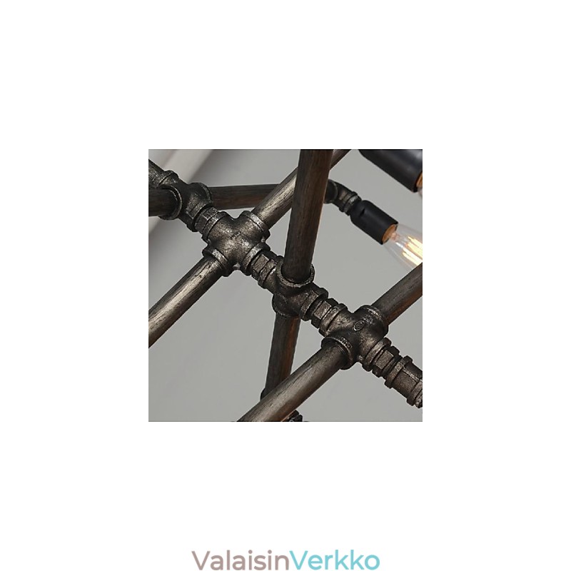 Perinteinen klassinen Retro Lyhty Country Painting metalliriippuvalaisin