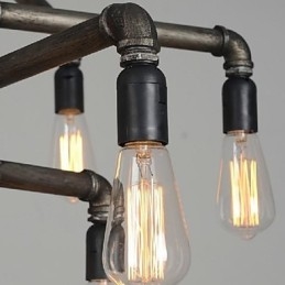 Perinteinen klassinen Retro Lyhty Country Painting metalliriippuvalaisin