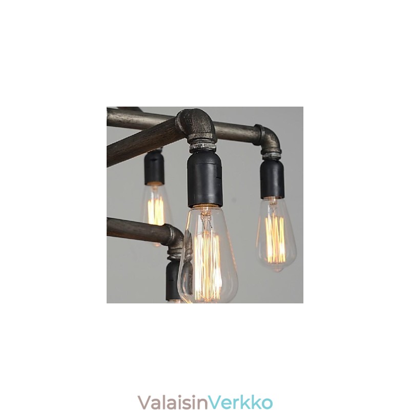 Perinteinen klassinen Retro Lyhty Country Painting metalliriippuvalaisin