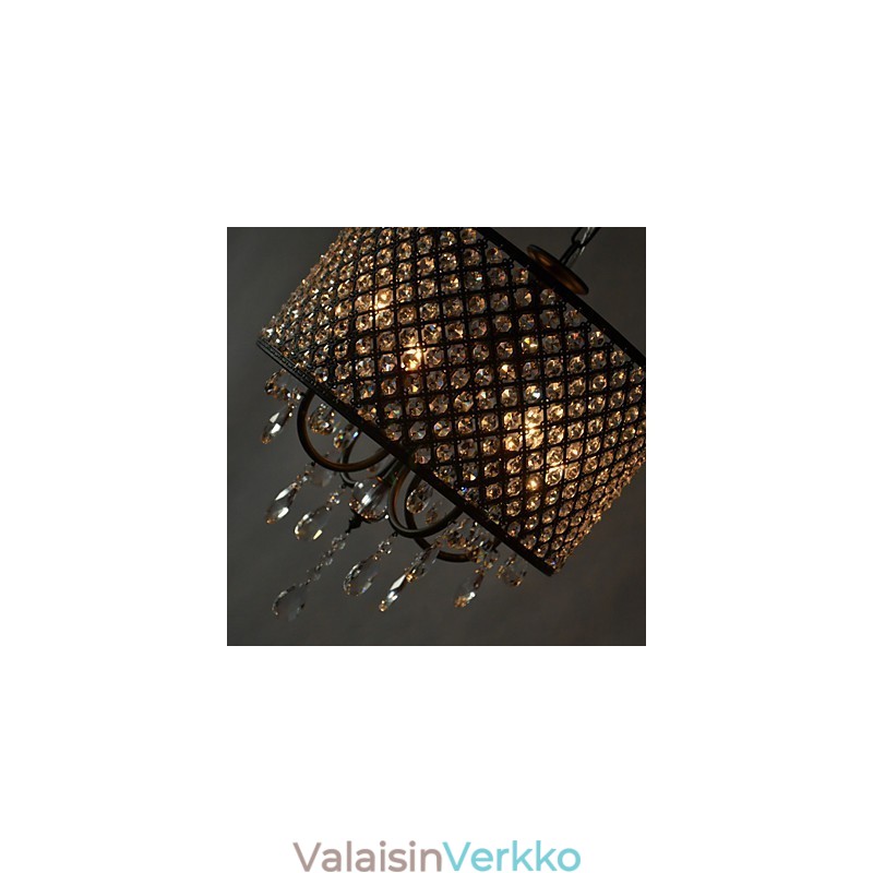 Moderni nykyaikainen rumpukristallikromikruunu